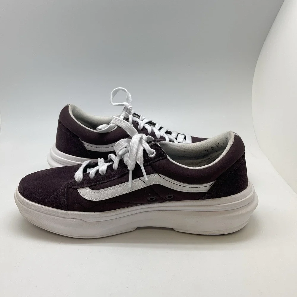 Vans Sneakers Mens 11.5 Womens 13 Old Skool Overt CC Burgundy Platform Shoes‎